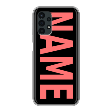 Силиконовый чехол на Samsung Galaxy A13 4G с принтом NAME
