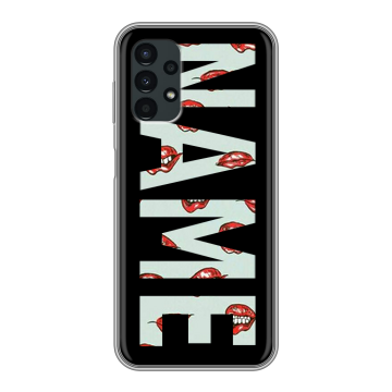 Силиконовый чехол на Samsung Galaxy A13 4G с принтом NAME