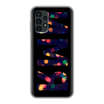 Силиконовый чехол на Samsung Galaxy A13 4G с принтом ИМЯ