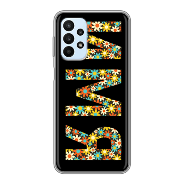 Силиконовый чехол на Samsung Galaxy A23 с принтом ИМЯ