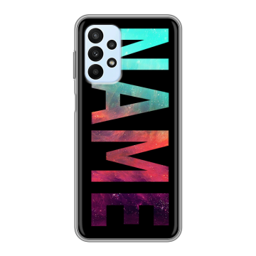 Силиконовый чехол на Samsung Galaxy A23 с принтом NAME