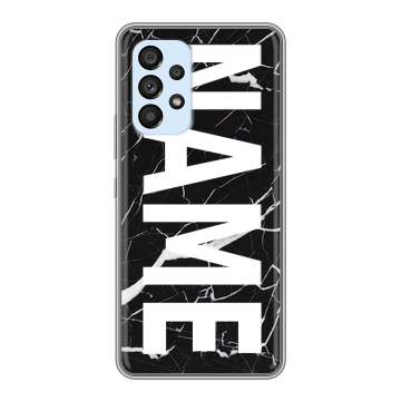 Силиконовый чехол на Samsung Galaxy A33 5G с принтом NAME