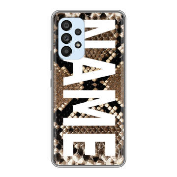 Силиконовый чехол на Samsung Galaxy A33 5G с принтом NAME