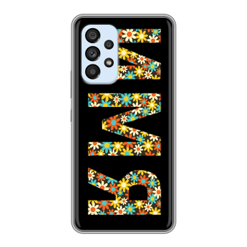 Силиконовый чехол на Samsung Galaxy A33 5G с принтом ИМЯ