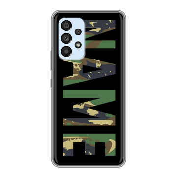 Силиконовый чехол на Samsung Galaxy A33 5G с принтом NAME
