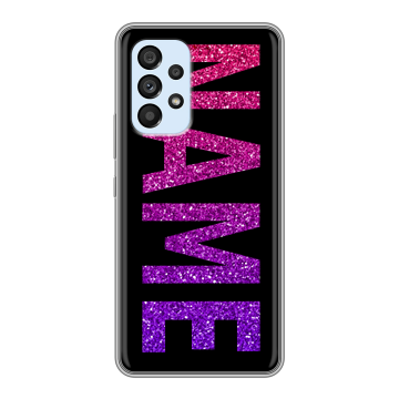 Силиконовый чехол на Samsung Galaxy A33 5G с принтом NAME