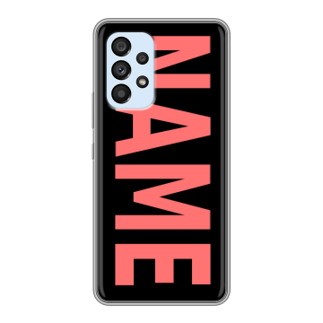 Силиконовый чехол на Samsung Galaxy A33 5G с принтом NAME