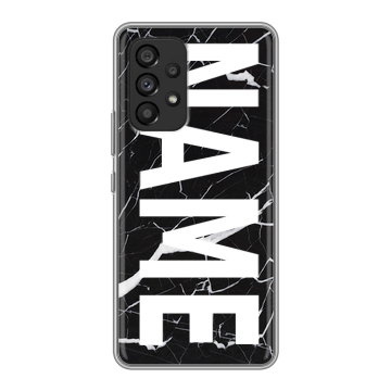 Силиконовый чехол на Samsung Galaxy A53 5G с принтом NAME