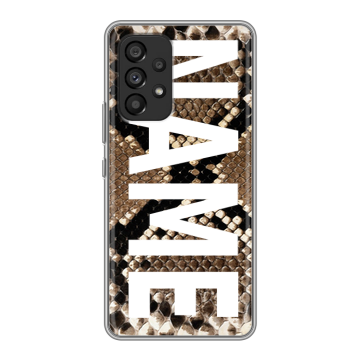 Силиконовый чехол на Samsung Galaxy A53 5G с принтом NAME