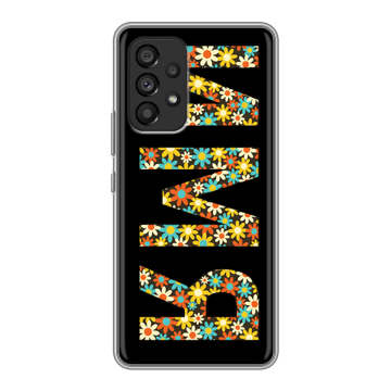 Силиконовый чехол на Samsung Galaxy A53 5G с принтом ИМЯ