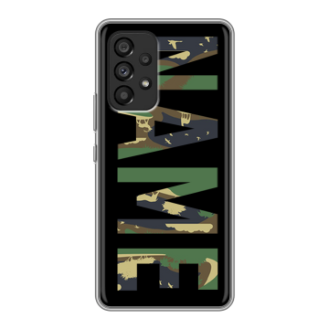 Силиконовый чехол на Samsung Galaxy A53 5G с принтом NAME