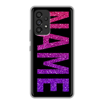 Силиконовый чехол на Samsung Galaxy A53 5G с принтом NAME