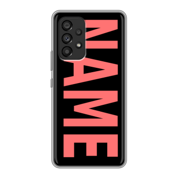Силиконовый чехол на Samsung Galaxy A53 5G с принтом NAME