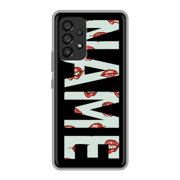 Силиконовый чехол на Samsung Galaxy A53 5G с принтом NAME