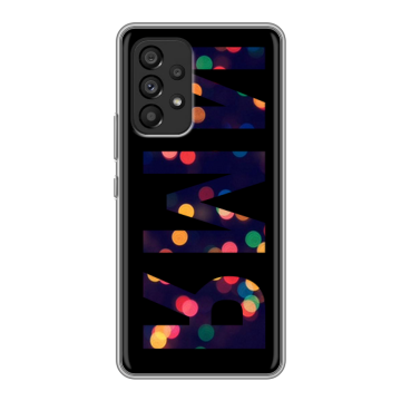 Силиконовый чехол на Samsung Galaxy A53 5G с принтом ИМЯ