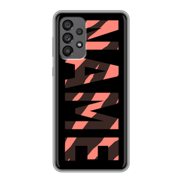 Силиконовый чехол на Samsung Galaxy A73 5G с принтом NAME