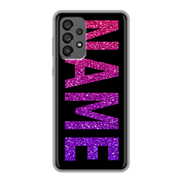 Силиконовый чехол на Samsung Galaxy A73 5G с принтом NAME