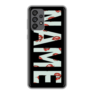 Силиконовый чехол на Samsung Galaxy A73 5G с принтом NAME