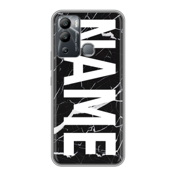 Силиконовый чехол на Infinix Hot 12i с принтом NAME