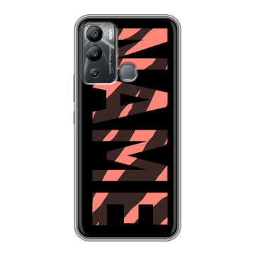 Силиконовый чехол на Infinix Hot 12i с принтом NAME