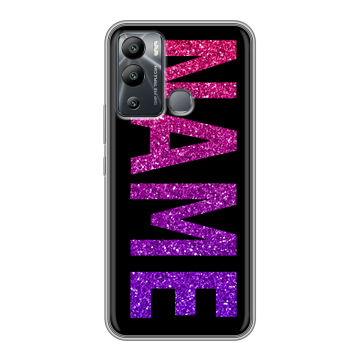 Силиконовый чехол на Infinix Hot 12i с принтом NAME