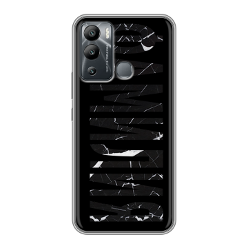 Силиконовый чехол на Infinix Hot 12i с принтом ФАМИЛИЯ