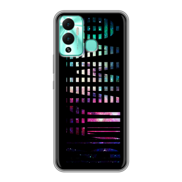 Силиконовый противоударный чехол на Infinix Hot 12 Play с принтом ФАМИЛИЯ