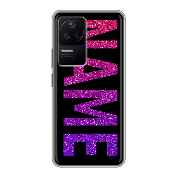 Силиконовый чехол на Xiaomi Poco F4 с принтом NAME
