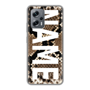 Силиконовый чехол на Xiaomi Poco X4 GT с принтом NAME
