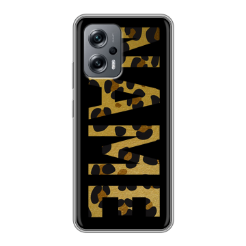 Силиконовый чехол на Xiaomi Poco X4 GT с принтом NAME
