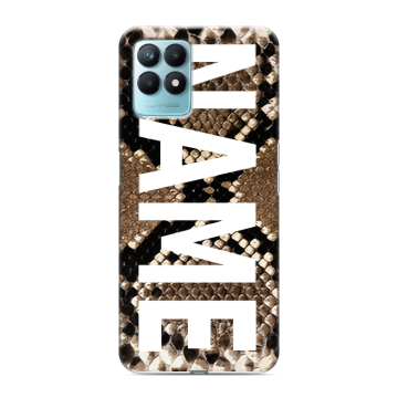 Силиконовый чехол на Realme Narzo 50 с принтом NAME