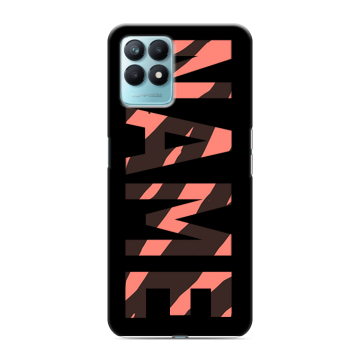 Силиконовый чехол на Realme Narzo 50 с принтом NAME