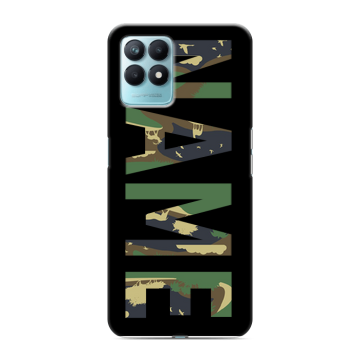 Силиконовый чехол на Realme Narzo 50 с принтом NAME