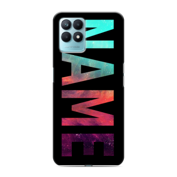 Силиконовый чехол на Realme Narzo 50 с принтом NAME