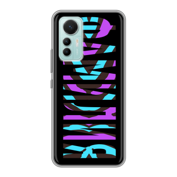 Силиконовый чехол на Xiaomi 12 Lite с принтом ФАМИЛИЯ