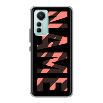 Силиконовый чехол на Xiaomi 12 Lite с принтом NAME