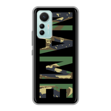 Силиконовый чехол на Xiaomi 12 Lite с принтом NAME