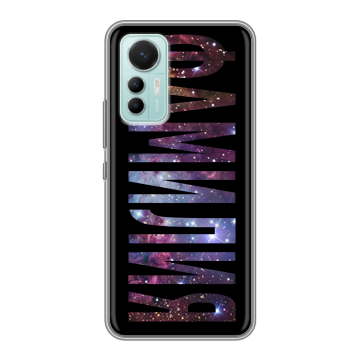 Силиконовый чехол на Xiaomi 12 Lite с принтом ФАМИЛИЯ