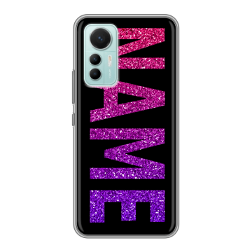 Силиконовый чехол на Xiaomi 12 Lite с принтом NAME