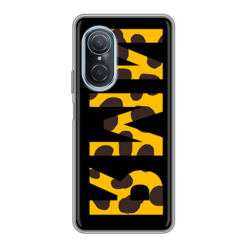 Силиконовый чехол на Huawei Nova 9 SE с принтом ИМЯ