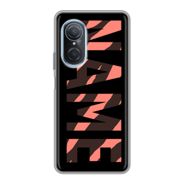 Силиконовый чехол на Huawei Nova 9 SE с принтом NAME