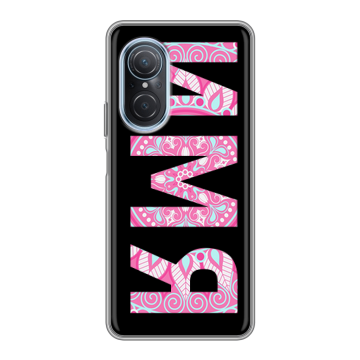 Силиконовый чехол на Huawei Nova 9 SE с принтом ИМЯ