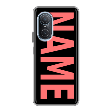 Силиконовый чехол на Huawei Nova 9 SE с принтом NAME