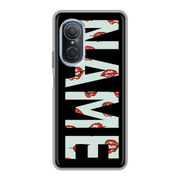 Силиконовый чехол на Huawei Nova 9 SE с принтом NAME