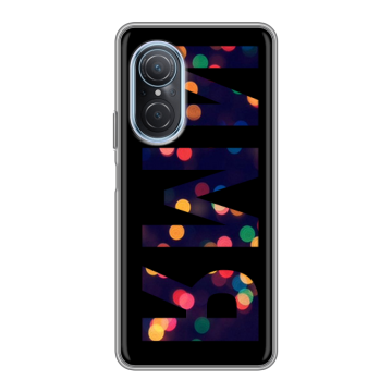 Силиконовый чехол на Huawei Nova 9 SE с принтом ИМЯ