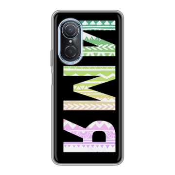 Силиконовый чехол на Huawei Nova 9 SE с принтом ИМЯ