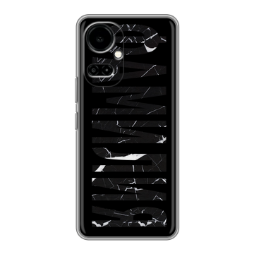 Силиконовый чехол на Tecno Camon 19 с принтом ФАМИЛИЯ