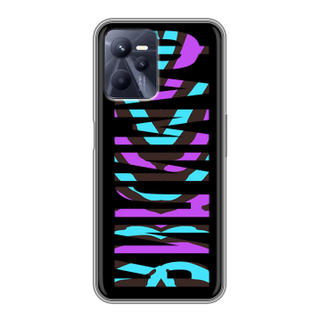 Силиконовый чехол на Realme C35 с принтом ФАМИЛИЯ