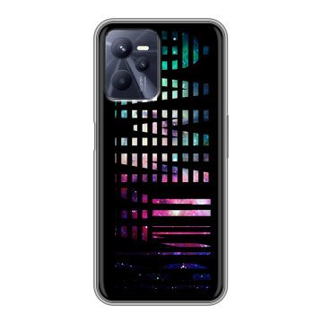 Силиконовый чехол на Realme C35 с принтом ФАМИЛИЯ