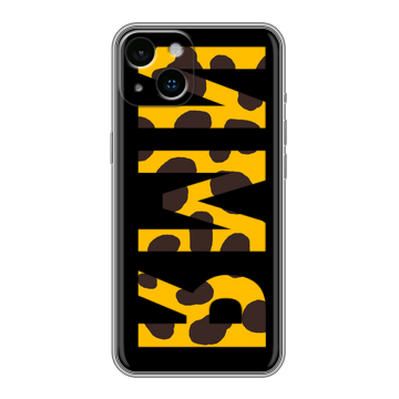 Силиконовый чехол на Iphone 14 с принтом ИМЯ